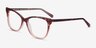Rosalie Orange AcetateEyeglass Frames from EyeBuyDirect, Angle View