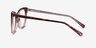 Rosalie Orange AcetateEyeglass Frames from EyeBuyDirect, Side View