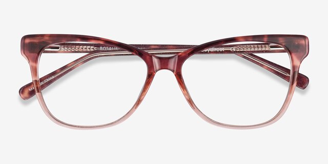 Rosalie Orange AcetateEyeglass Frames from EyeBuyDirect, Closed View