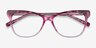 Rosalie Pink AcetateEyeglass Frames from EyeBuyDirect, Closed View