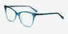 Rosalie Blue AcetateEyeglass Frames from EyeBuyDirect, Angle View