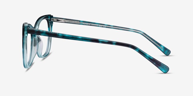 Rosalie Blue AcetateEyeglass Frames from EyeBuyDirect, Side View