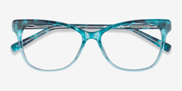 Rosalie Blue AcetateEyeglass Frames from EyeBuyDirect, Closed View