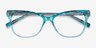 Rosalie Blue AcetateEyeglass Frames from EyeBuyDirect, Closed View