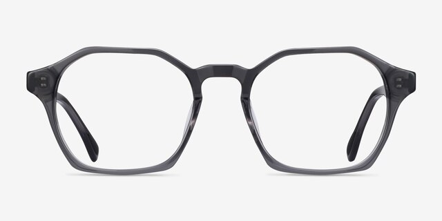 Orchid Gray AcetateEyeglass Frames from EyeBuyDirect, Front View