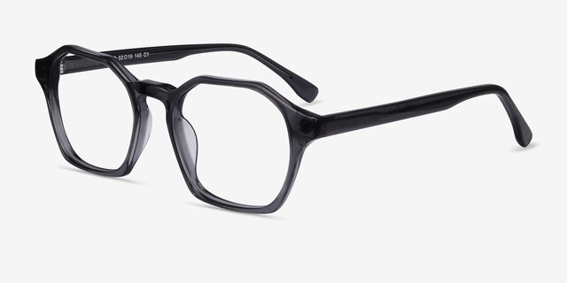 Orchid Gray AcetateEyeglass Frames from EyeBuyDirect, Angle View