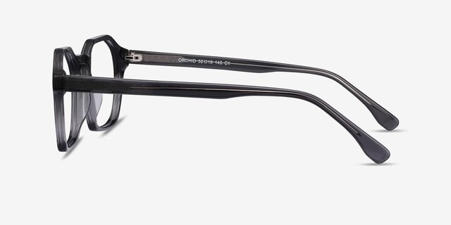 Orchid Gray AcetateEyeglass Frames from EyeBuyDirect, Side View