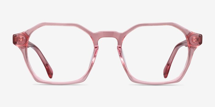 Orchid Clear Pink Acétate Montures de lunettes de vue d'EyeBuyDirect