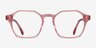 Orchid Clear Pink AcetateEyeglass Frames from EyeBuyDirect, Front View