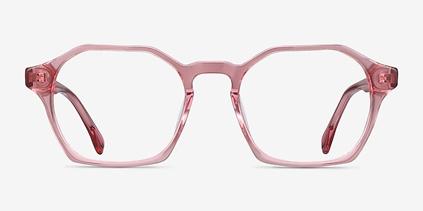 Orchid Clear Pink Acétate Montures de lunettes de vue