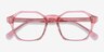 Orchid Clear Pink AcetateEyeglass Frames from EyeBuyDirect, Closed View