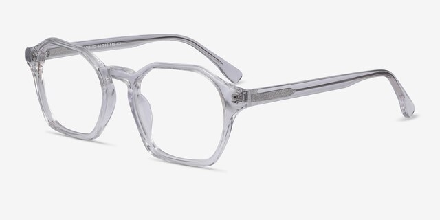 Orchid Clear AcetateEyeglass Frames from EyeBuyDirect, Angle View