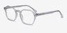 Orchid Clear AcetateEyeglass Frames from EyeBuyDirect, Angle View
