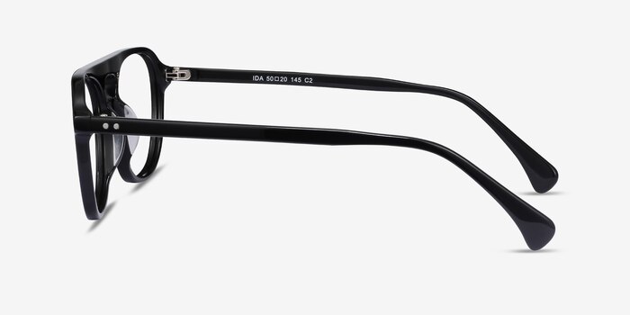 Ida Noir Acétate Montures de lunettes de vue d'EyeBuyDirect