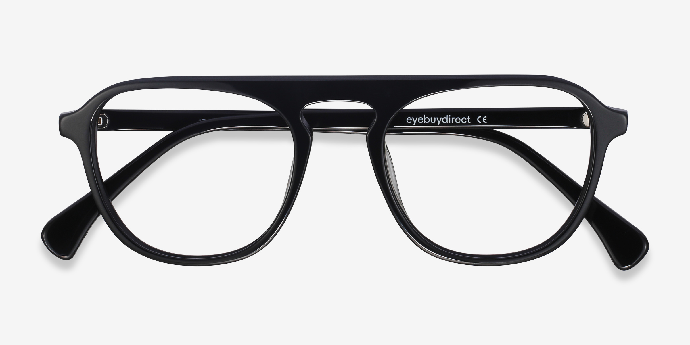 Ida Aviator Black Full Rim Eyeglasses Eyebuydirect 