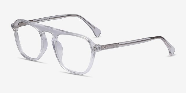 Ida Clear AcetateEyeglass Frames from EyeBuyDirect, Angle View