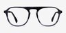 Ida Gray Striped AcetateEyeglass Frames from EyeBuyDirect, Front View