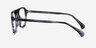 Ida Gray Striped AcetateEyeglass Frames from EyeBuyDirect, Side View
