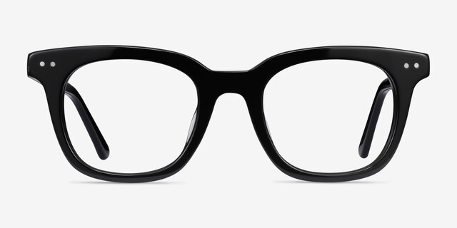 Romy Black AcetateEyeglass Frames from EyeBuyDirect, Front View