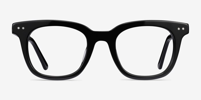 Romy Noir Acétate Montures de lunettes de vue d'EyeBuyDirect