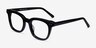 Romy Black AcetateEyeglass Frames from EyeBuyDirect, Angle View