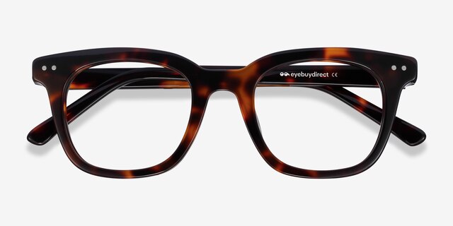 Romy Tortoise AcetateEyeglass Frames from EyeBuyDirect, Closed View