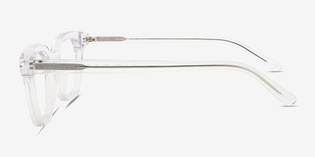 Romy Transparent AcétateMontures de lunettes de vue d'EyeBuyDirect, Vue de Côté
