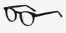 Flora Black AcetateEyeglass Frames from EyeBuyDirect, Angle View