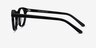 Flora Black AcetateEyeglass Frames from EyeBuyDirect, Side View