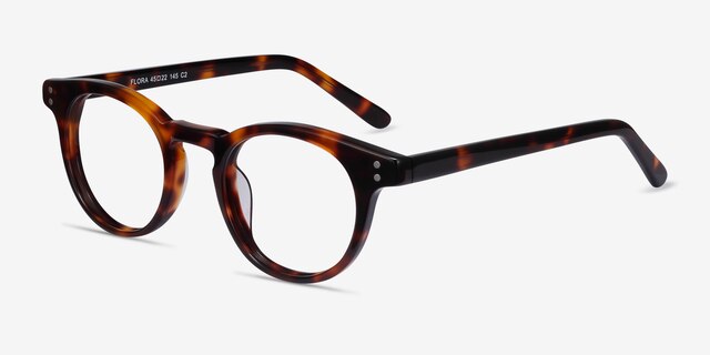 Flora Tortoise AcetateEyeglass Frames from EyeBuyDirect, Angle View