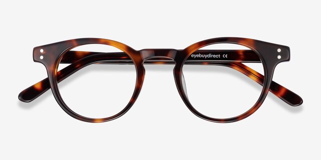 Flora Tortoise AcetateEyeglass Frames from EyeBuyDirect, Closed View