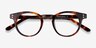 Flora Tortoise AcetateEyeglass Frames from EyeBuyDirect, Closed View
