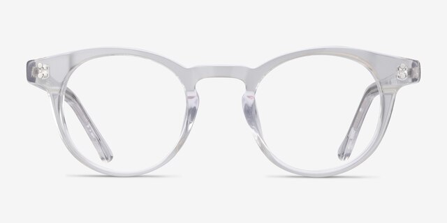 Flora Clear AcetateEyeglass Frames from EyeBuyDirect, Front View