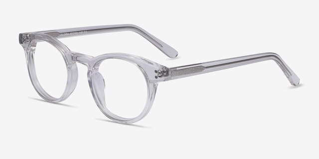 Flora Clear AcetateEyeglass Frames from EyeBuyDirect, Angle View