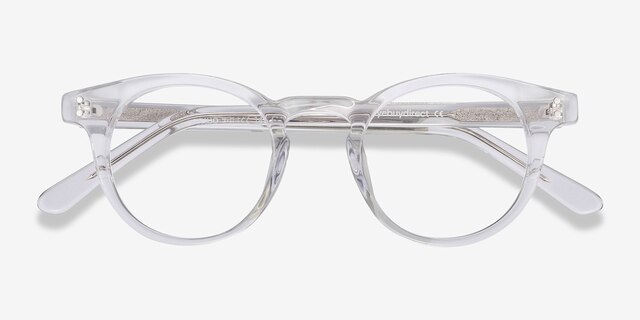 Flora Clear AcetateEyeglass Frames from EyeBuyDirect, Closed View