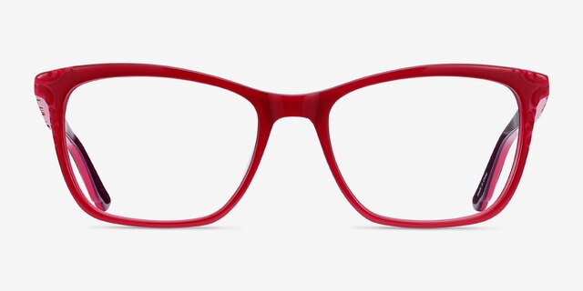 Hedera Raspberry Pink AcetateEyeglass Frames from EyeBuyDirect, Front View