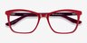 Hedera Raspberry Pink AcetateEyeglass Frames from EyeBuyDirect, Closed View