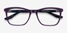 Hedera Purple AcetateEyeglass Frames from EyeBuyDirect, Closed View