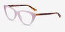 Anastasia Iridescent Pink & Tortoise AcetateEyeglass Frames from EyeBuyDirect, Angle View