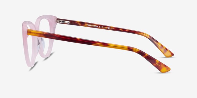 Anastasia Iridescent Pink & Tortoise AcetateEyeglass Frames from EyeBuyDirect, Side View