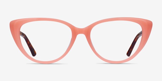 Anastasia Coral & Tortoise AcetateEyeglass Frames from EyeBuyDirect, Front View