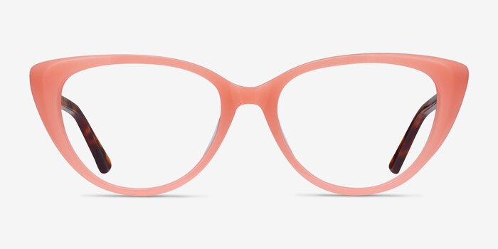 Anastasia Coral & Tortoise Acetate Eyeglass Frames from EyeBuyDirect