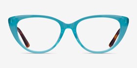 Anastasia Cat Eye Turquoise & Tortoise Glasses for Women | EyeBuyDirect