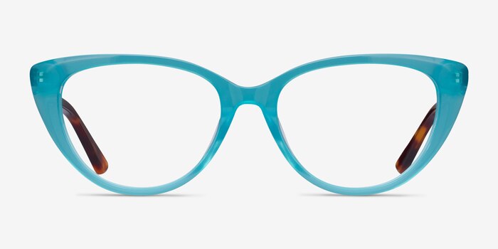 Anastasia Turquoise & Tortoise Acetate Eyeglass Frames from EyeBuyDirect