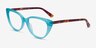 Anastasia Turquoise & Tortoise AcetateEyeglass Frames from EyeBuyDirect, Angle View