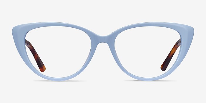 Anastasia Baby Blue & Tortoise Acetate Eyeglass Frames from EyeBuyDirect