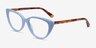 Anastasia Baby Blue & Tortoise AcetateEyeglass Frames from EyeBuyDirect, Angle View