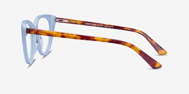 Anastasia Baby Blue & Tortoise AcetateEyeglass Frames from EyeBuyDirect, Side View