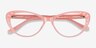 Persona Coral AcetateEyeglass Frames from EyeBuyDirect, Closed View