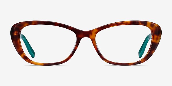 Selina Tortoise & Teal Acétate Montures de lunettes de vue